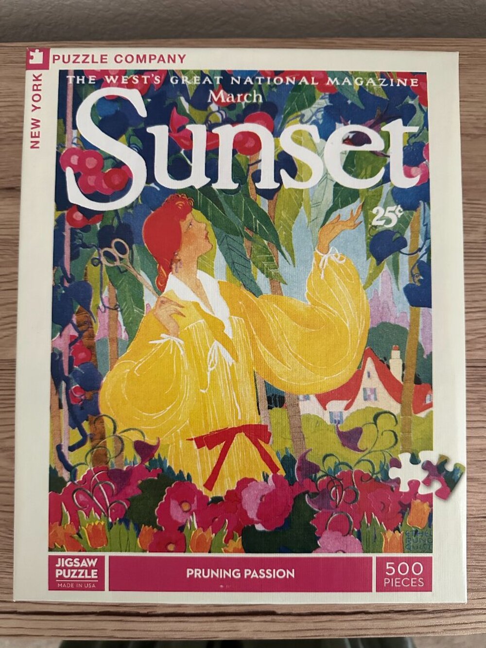 New York Puzzle Company Sunset "Pruning Passion" 500 pieces